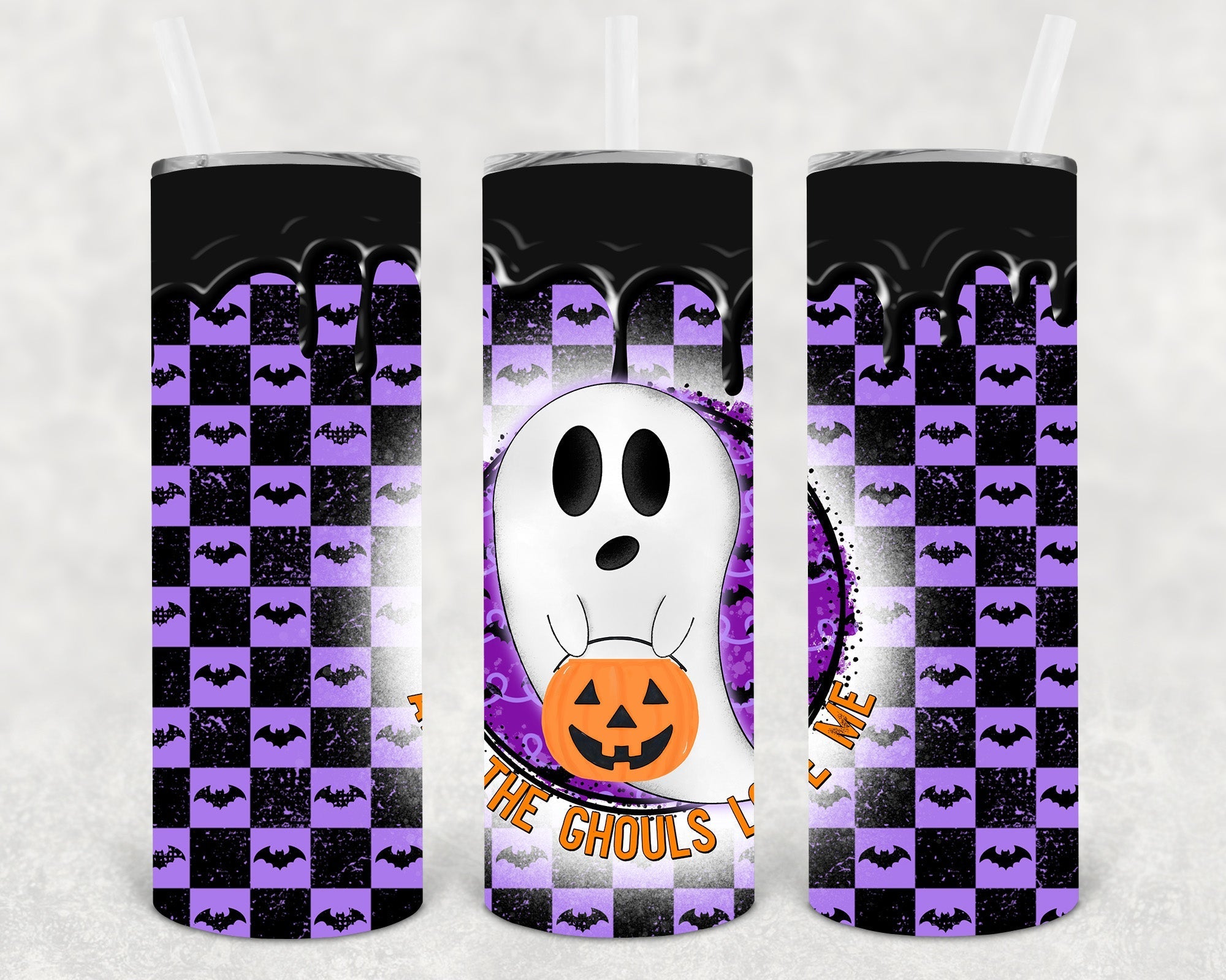 All the Ghouls Love Me 20 oz Skinny Tumbler