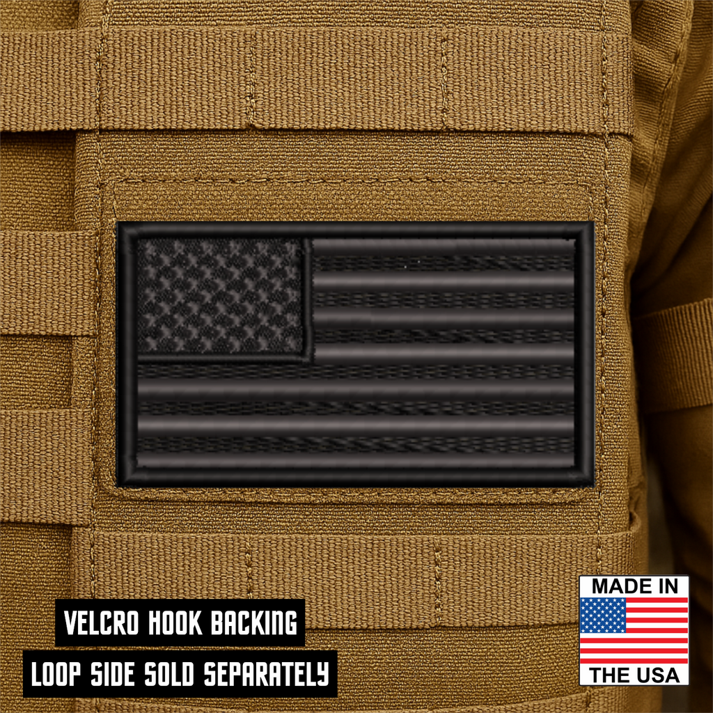 Blackout No Quarters Given American Flag VELCRO® Patch | Made in USA