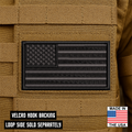 Blackout No Quarters Given American Flag VELCRO® Patch | Made in USA