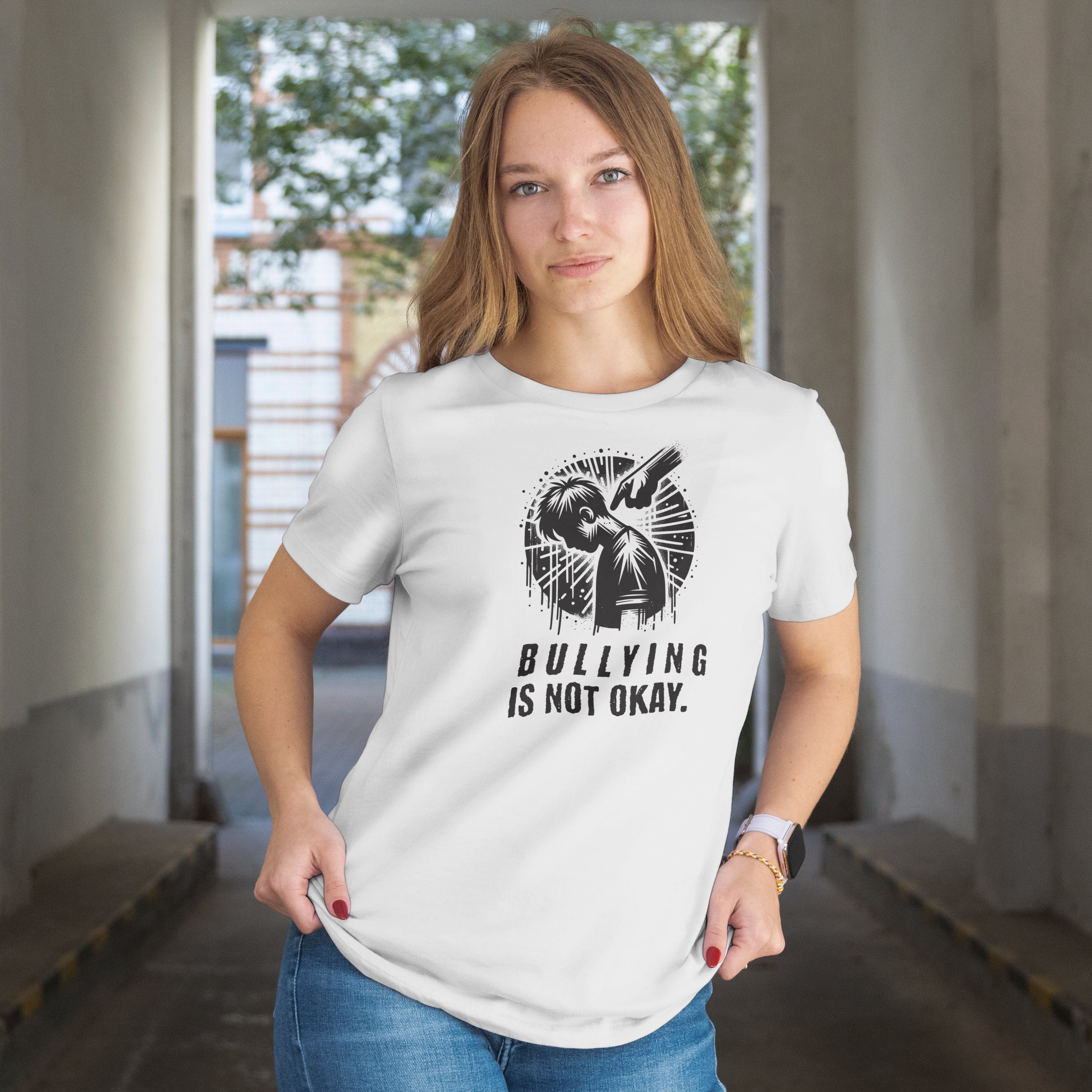 Unisex Awareness T-Shirt with Bold Support Message