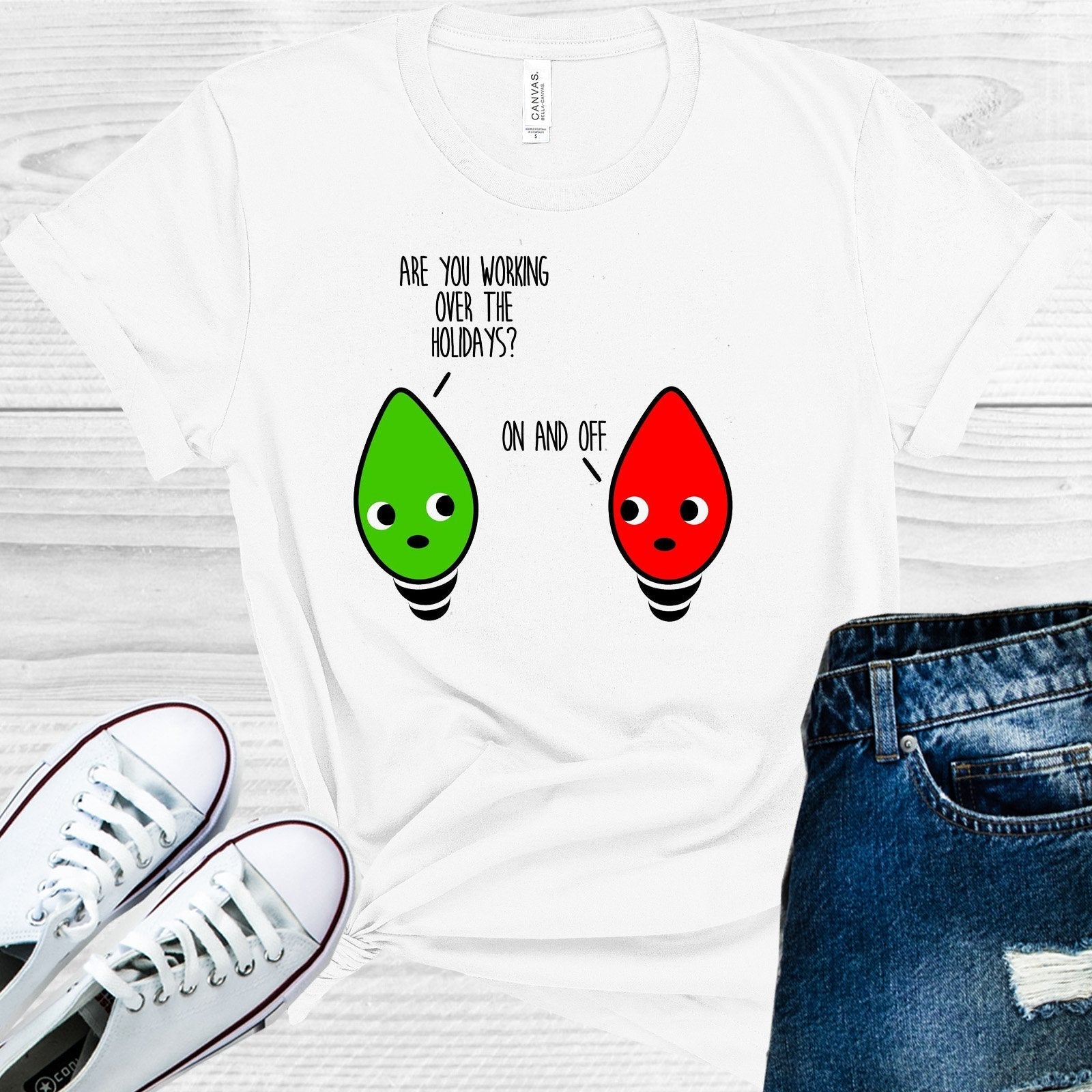 Are You Working Over the Holidays? On and Off Graphic Tee