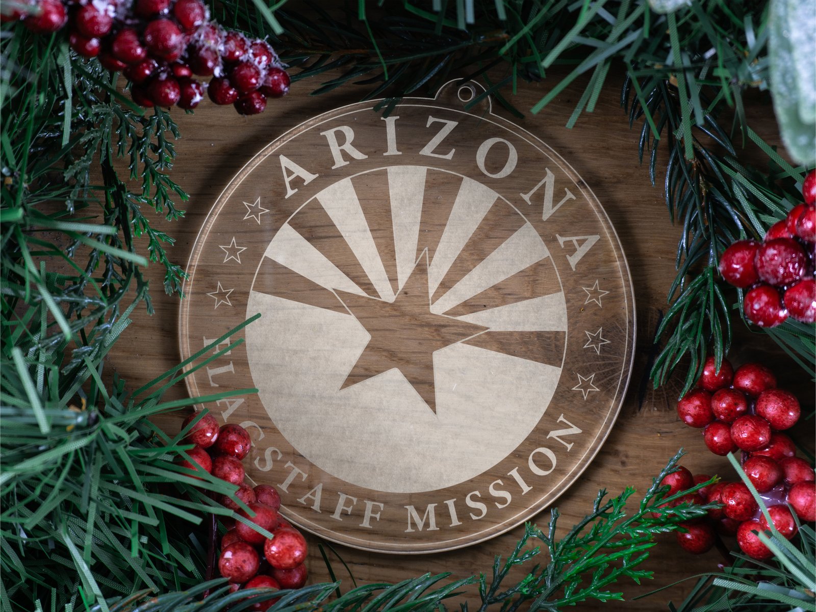 Arizona Flagstaff Mission Christmas Ornament