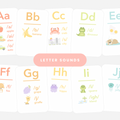 Letter Sounds Phonics Flashcards