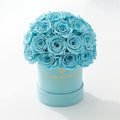 Essence Mint Green Suede Superdome Box | Turquoise Roses