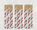 Baseball Lightning Bolts 20 oz Skinny Tumbler