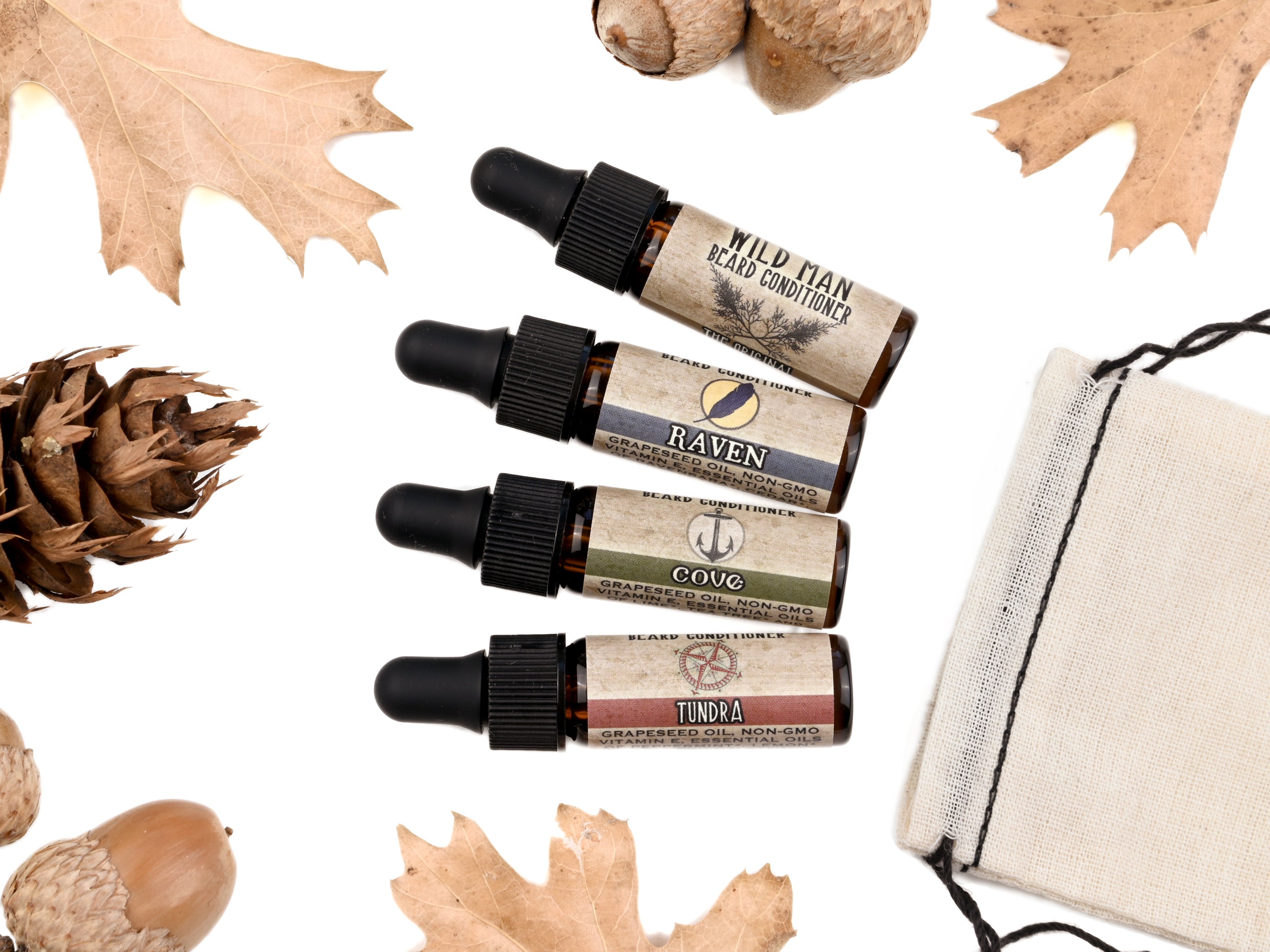 Wild Man Beard Oil Conditioner - Trial Size Sampler Pack