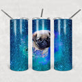 Blue Pug 20 oz Skinny Tumbler