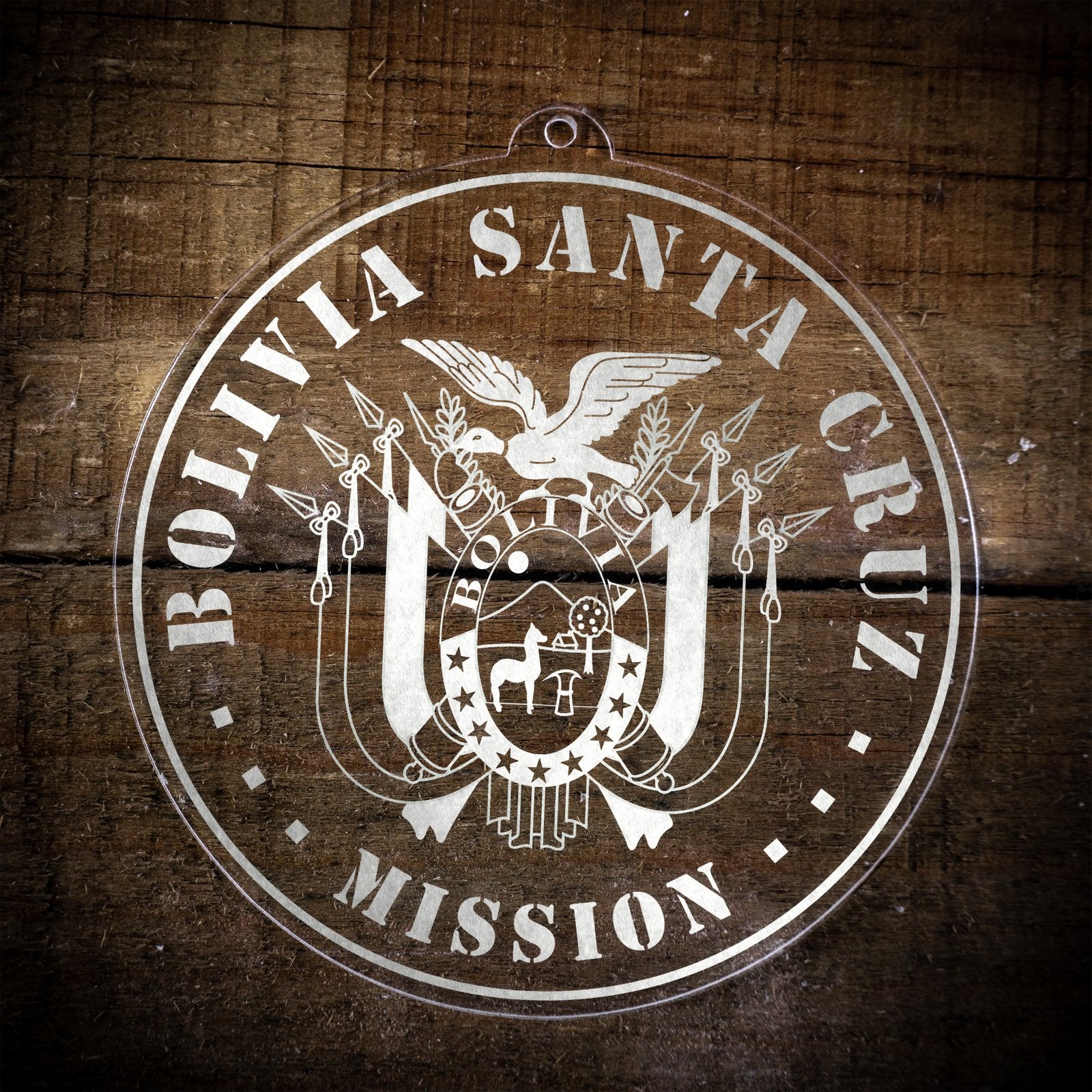 Bolivia Santa Cruz Mission Christmas Ornament