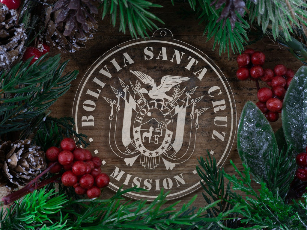 Bolivia Santa Cruz Mission Christmas Ornament
