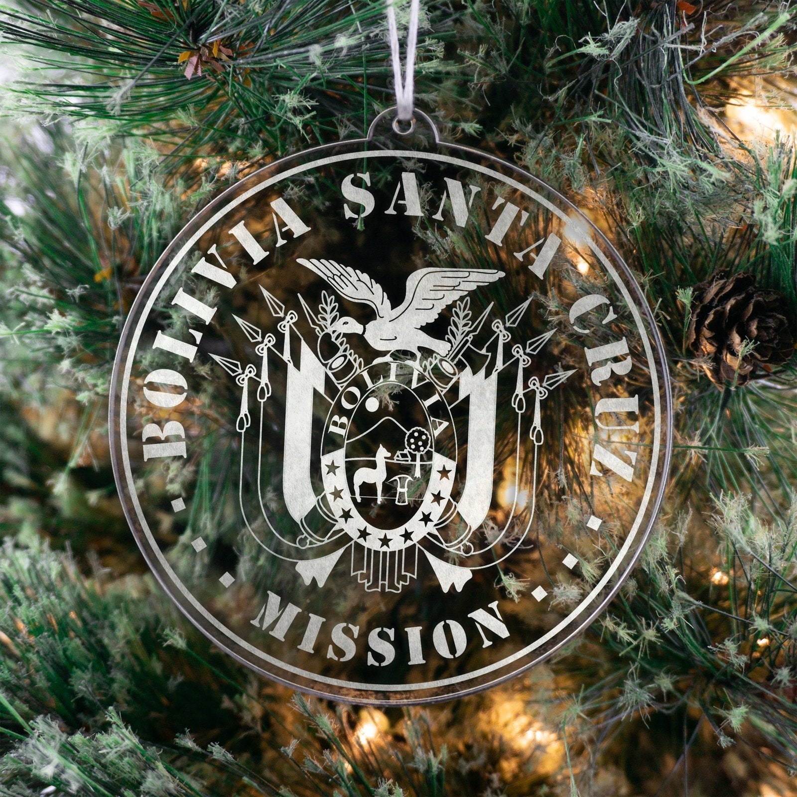 Bolivia Santa Cruz Mission Christmas Ornament