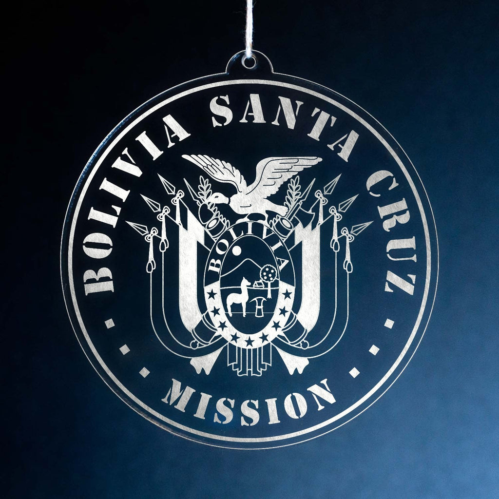 Bolivia Santa Cruz Mission Christmas Ornament