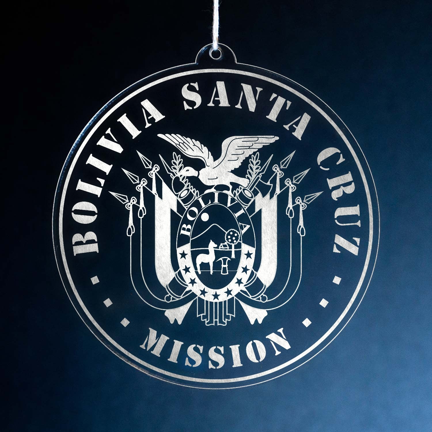 Bolivia Santa Cruz Mission Christmas Ornament