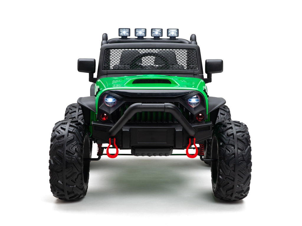 BOOM BOOM The BUFFALO Children's Off-Road Kids Car 24V 4X4 Ride-On Toy with 2 Seats Magic Cars Parental Remote Control - Perfect Present for Little Boys and Girls