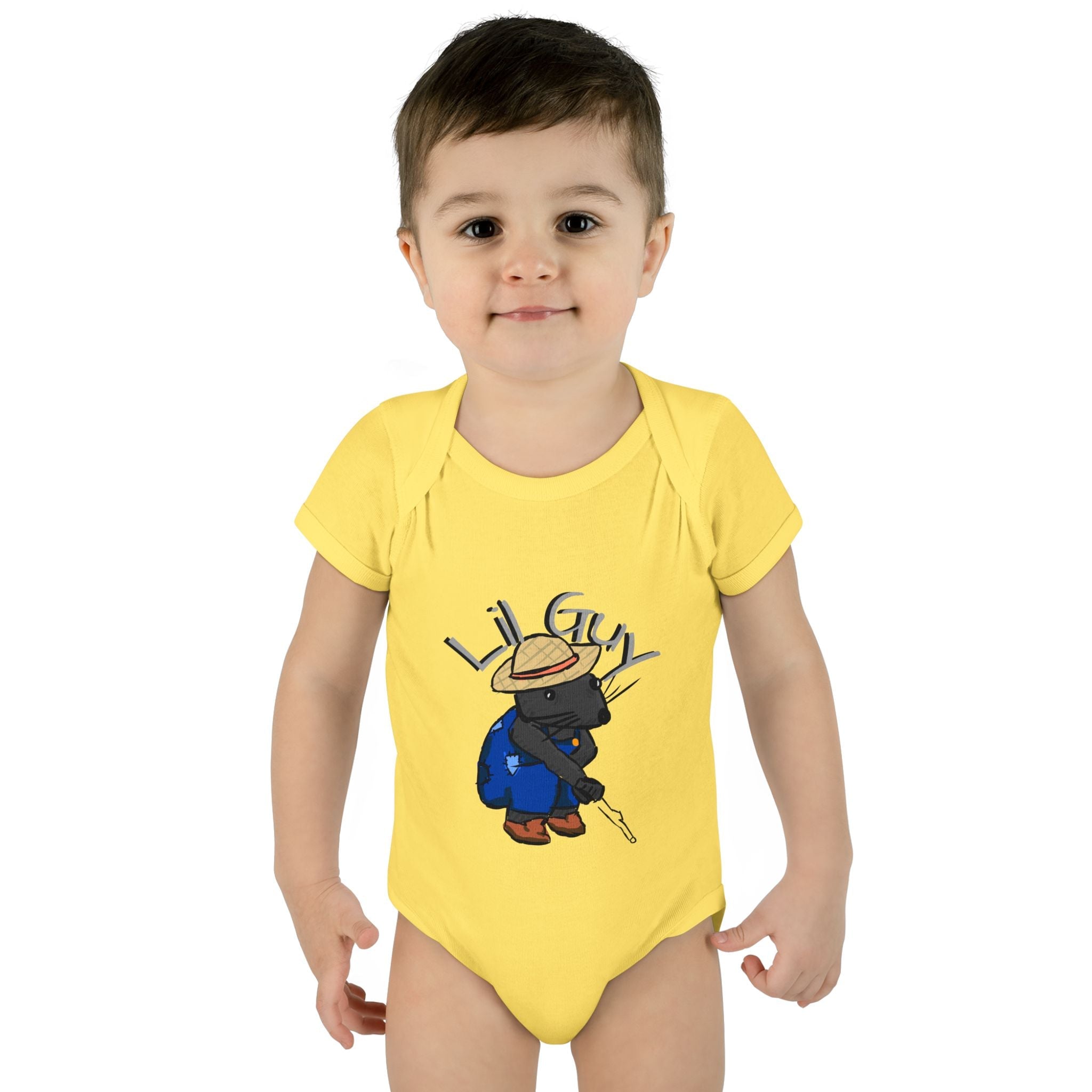 Lil Guy cartoon character Infant Bodysuit | baby romper newborn onesie