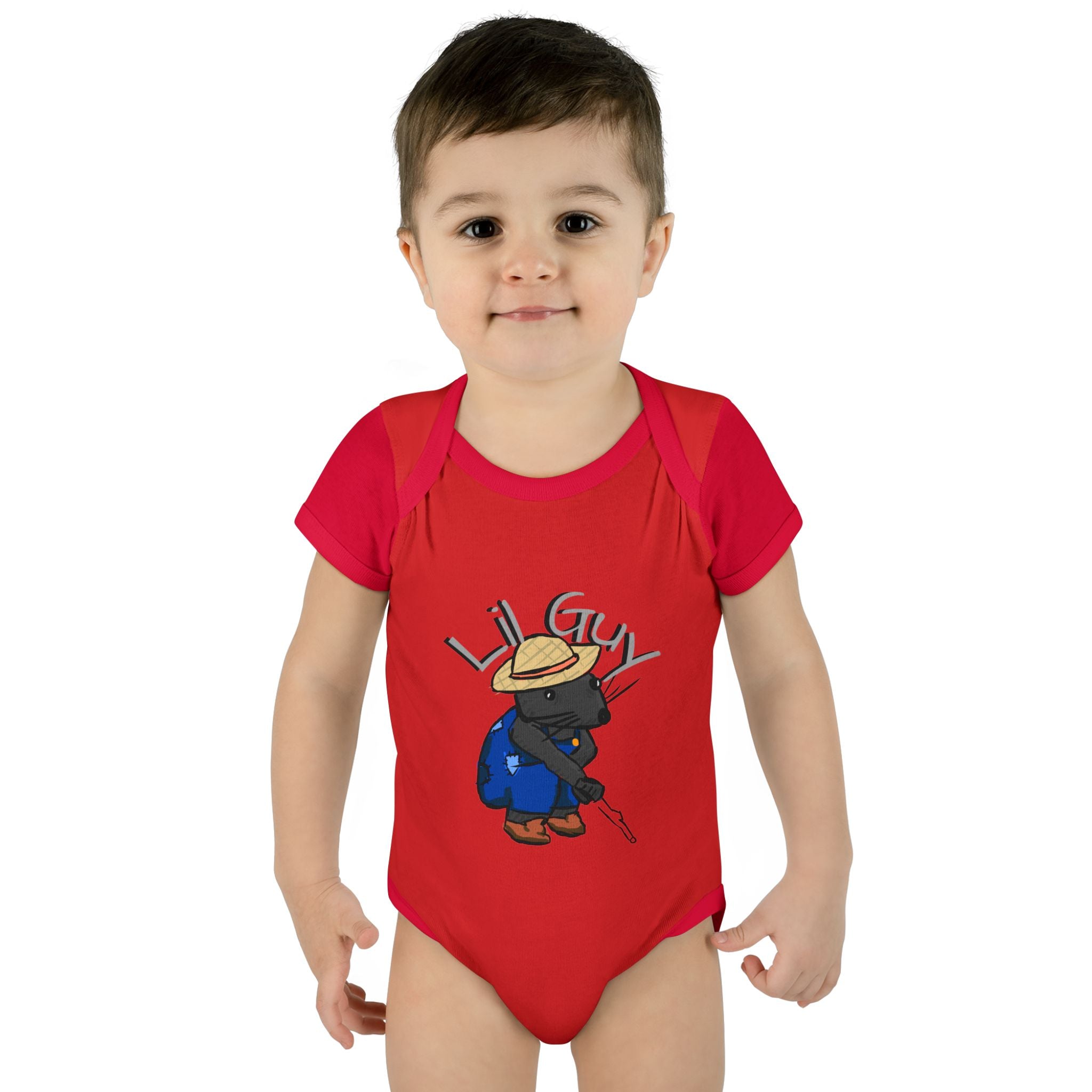 Lil Guy cartoon character Infant Bodysuit | baby romper newborn onesie