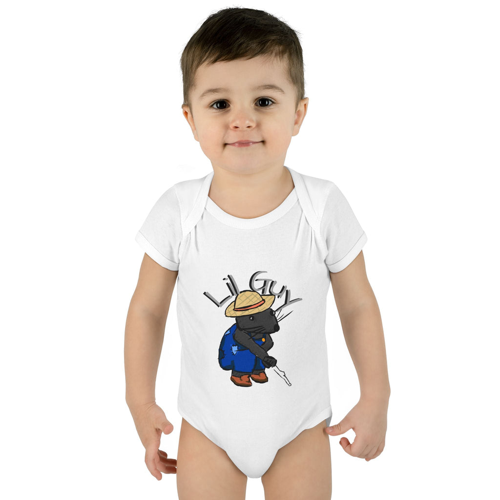 Lil Guy cartoon character Infant Bodysuit | baby romper newborn onesie