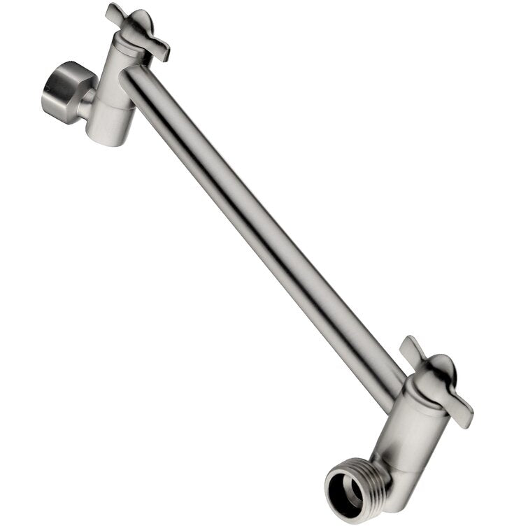 10 Inch Brass Shower Head Extension Arm, Height & Angle Adjustable