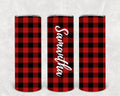 Buffalo Plaid 20 oz Skinny Tumbler
