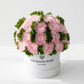 Classic White Box | Light Pink Persian Buttercups & Green Hydrangeas