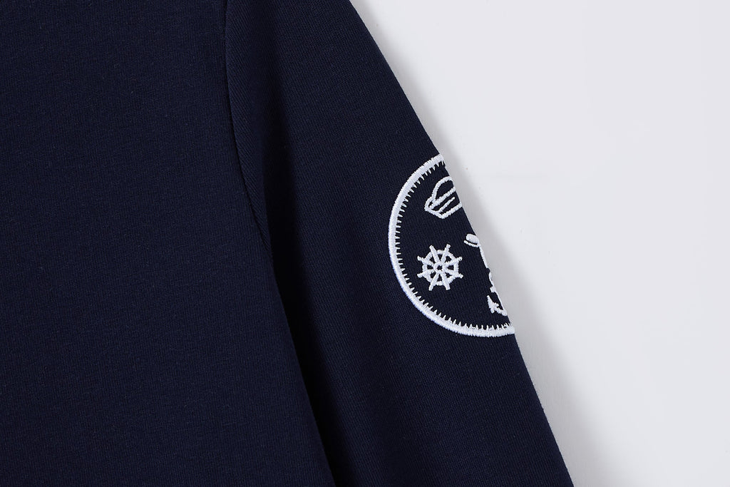 Coastal Navy Girls Tee