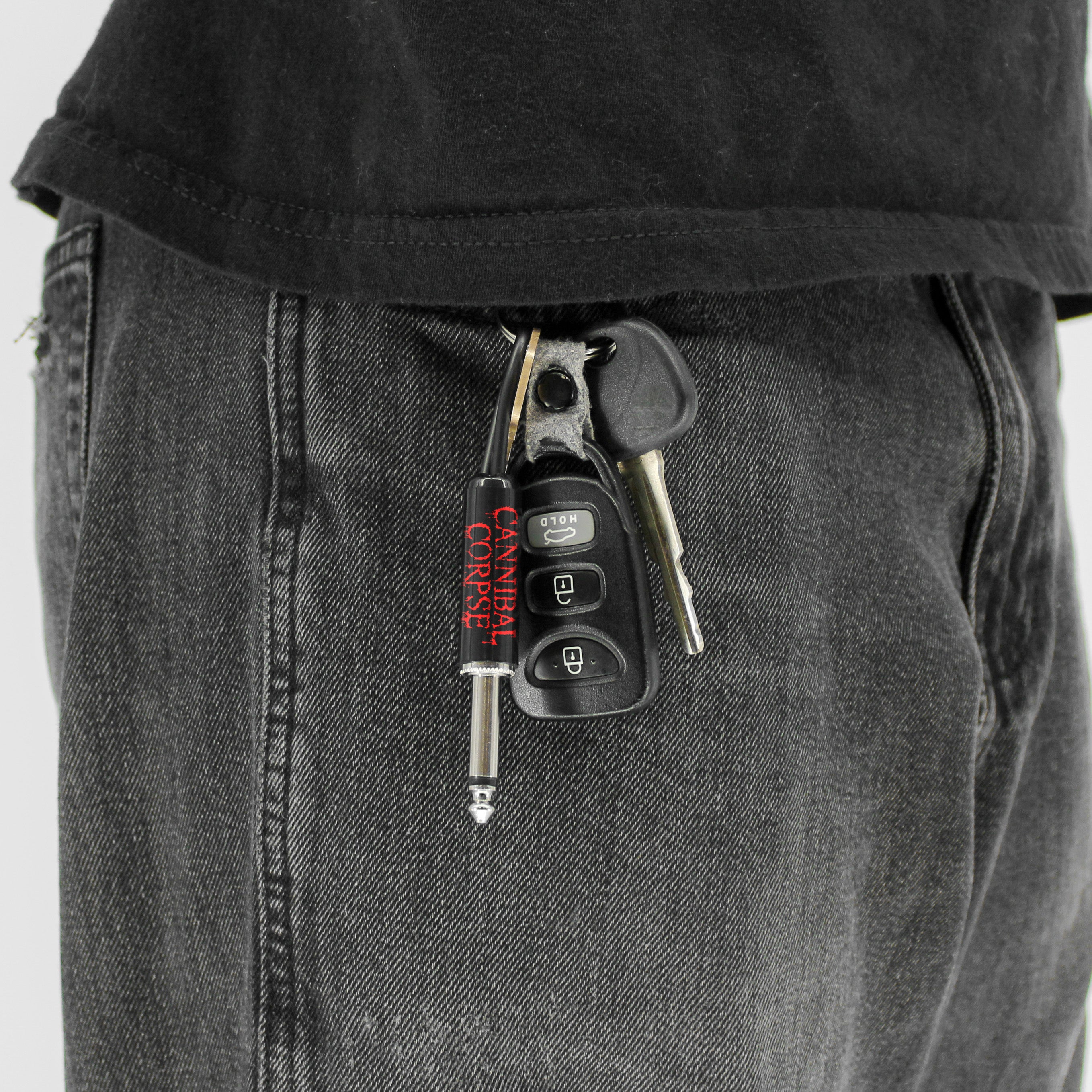 Cannibal Corpse Logo Guitar Plug Keychain