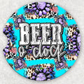 Car Coaster Set - Beer O'Clock