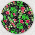 Car Coaster Set - Neon Cactus