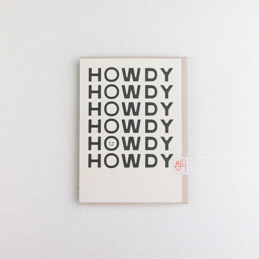 Happy Little Howdy Greeting Card