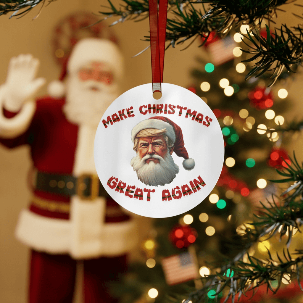 Make Christmas Great Again Ornament - 4LibertyShop.com
