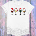 Christmas Wine Glasses Graphic Tee