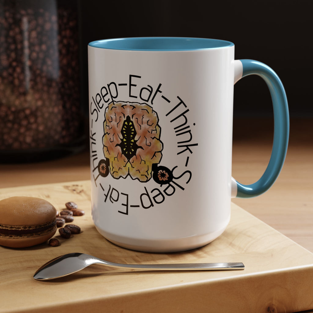 Brain Think-Sleep-Eat Coffee Mug