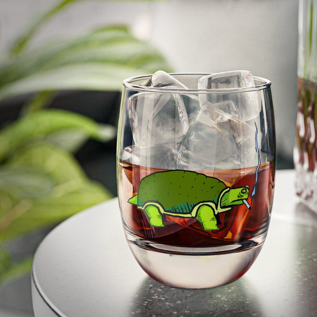 Smokin turtle Whiskey Glass