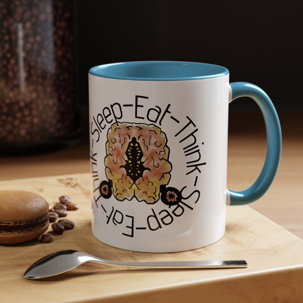 Brain Think-Sleep-Eat Coffee Mug