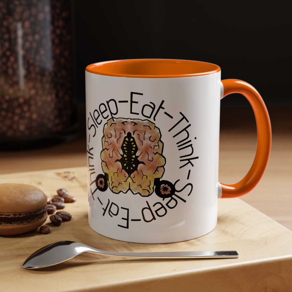 Brain Think-Sleep-Eat Coffee Mug