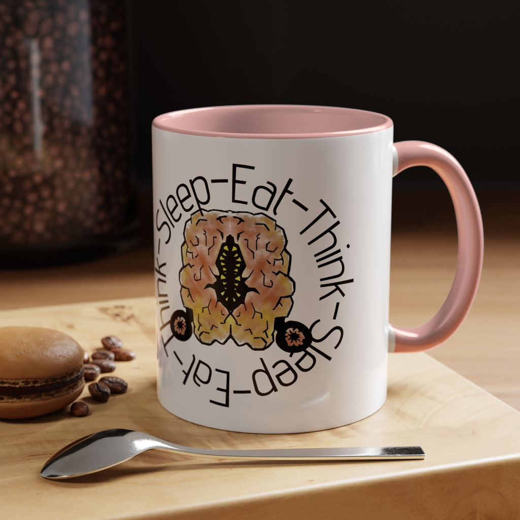 Brain Think-Sleep-Eat Coffee Mug