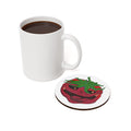 Cork Back Coaster Creepy Tomato