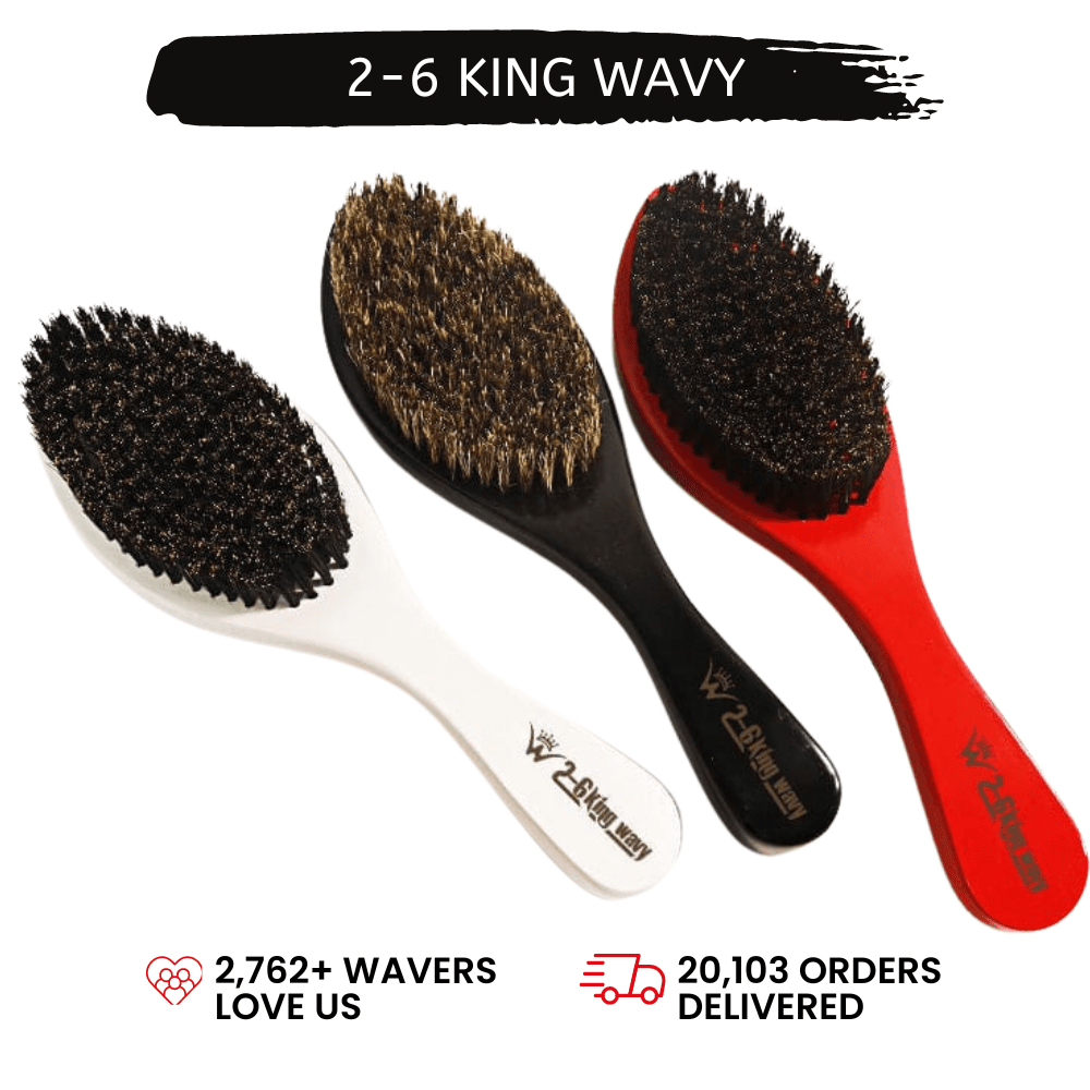 360 Wave Long Handle Curved Brush Premium Quality [All Variants]