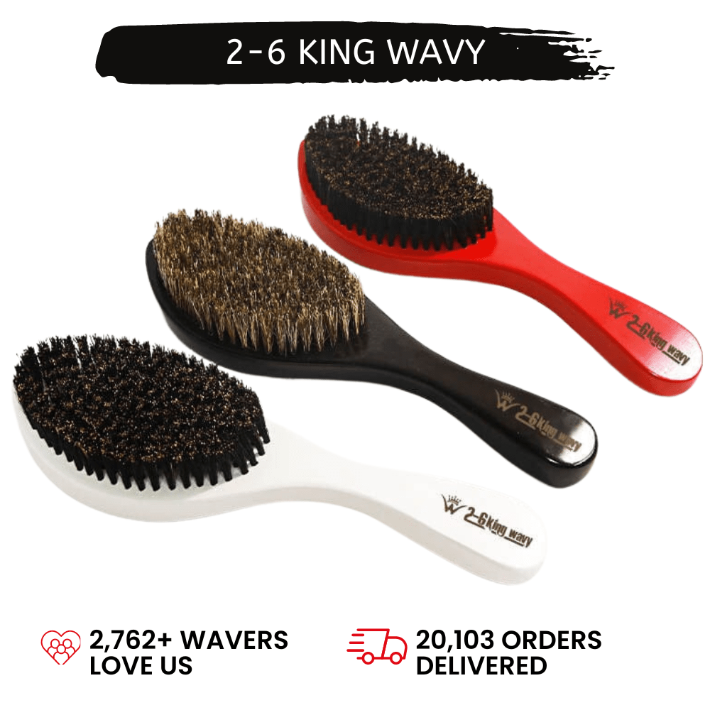360 Wave Long Handle Curved Brush Premium Quality [All Variants]