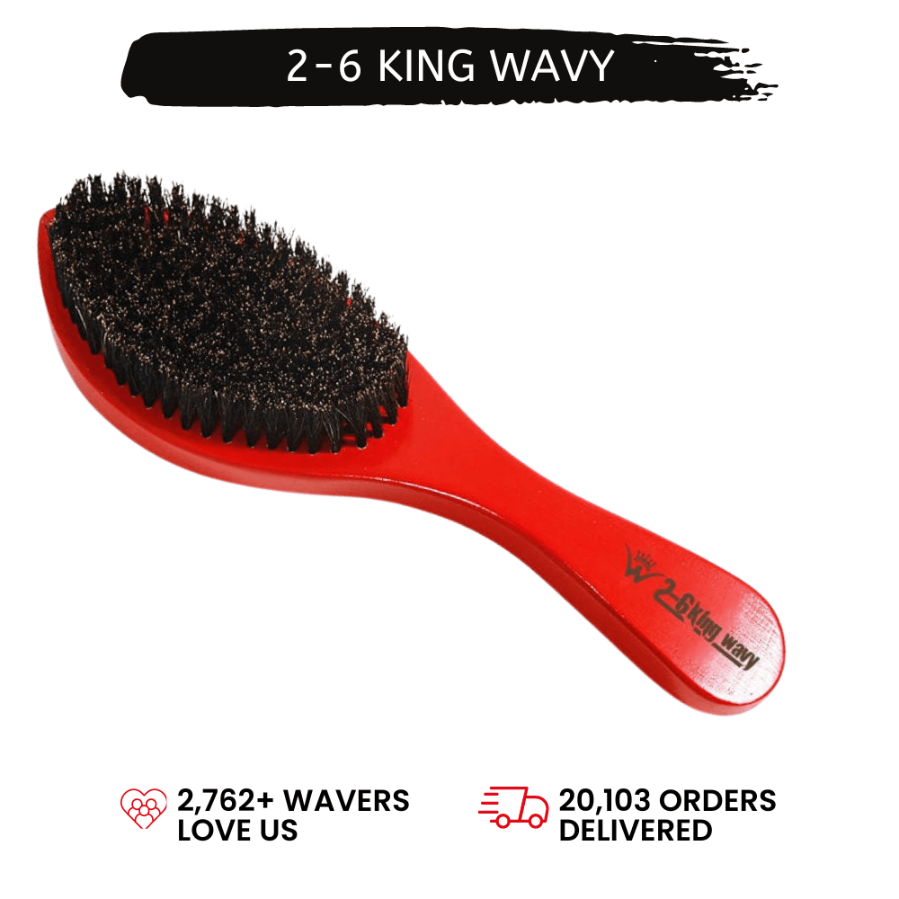 360 Wave Long Handle Curved Brush Premium Quality [All Variants]