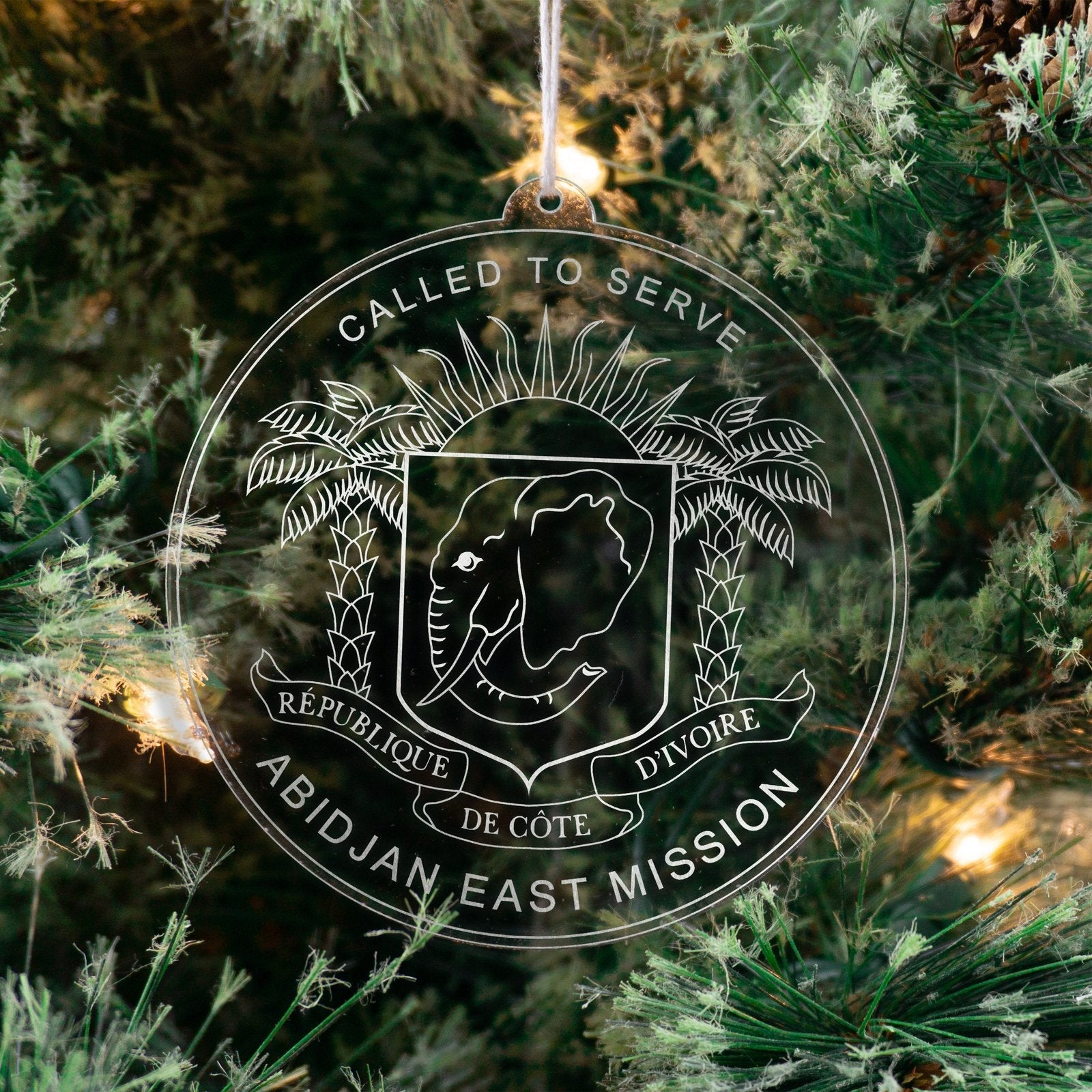Cote d'Ivoire Abidjan East Mission Christmas Ornament