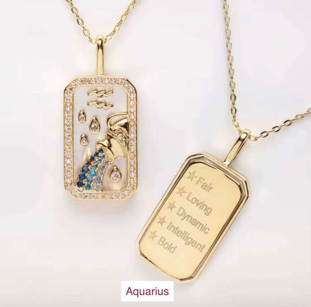 Zodiac Necklace - Double Sides