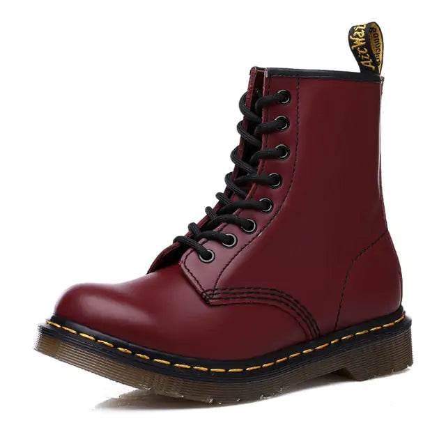 Unisex Leather Ankle Boots