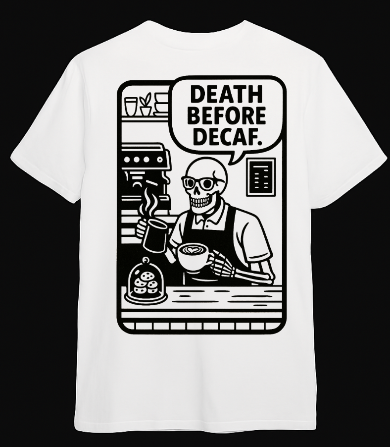 Death Before Decaf T-Shirt