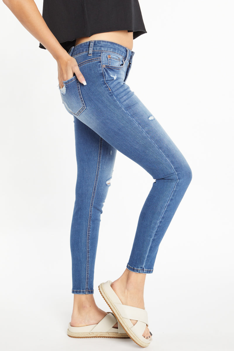 High Rise 5 Pocket Skinny Jeans