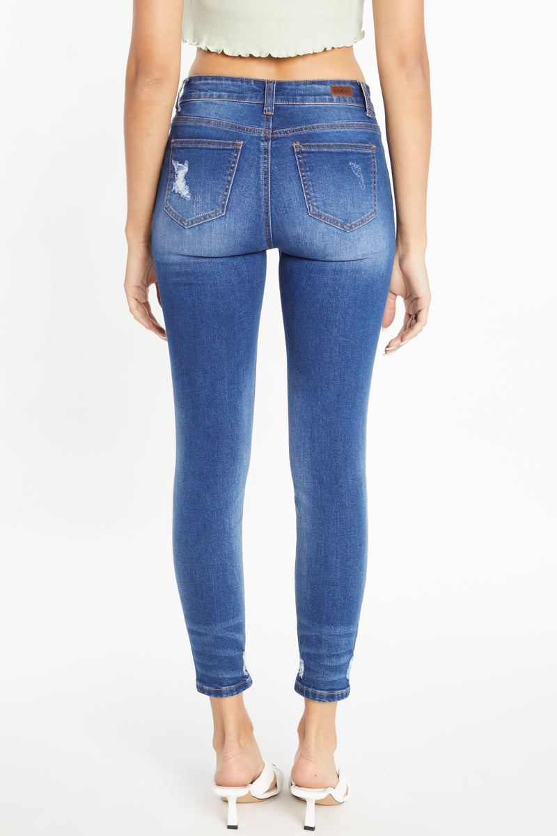 Destructed Ankle Skinny Jeans