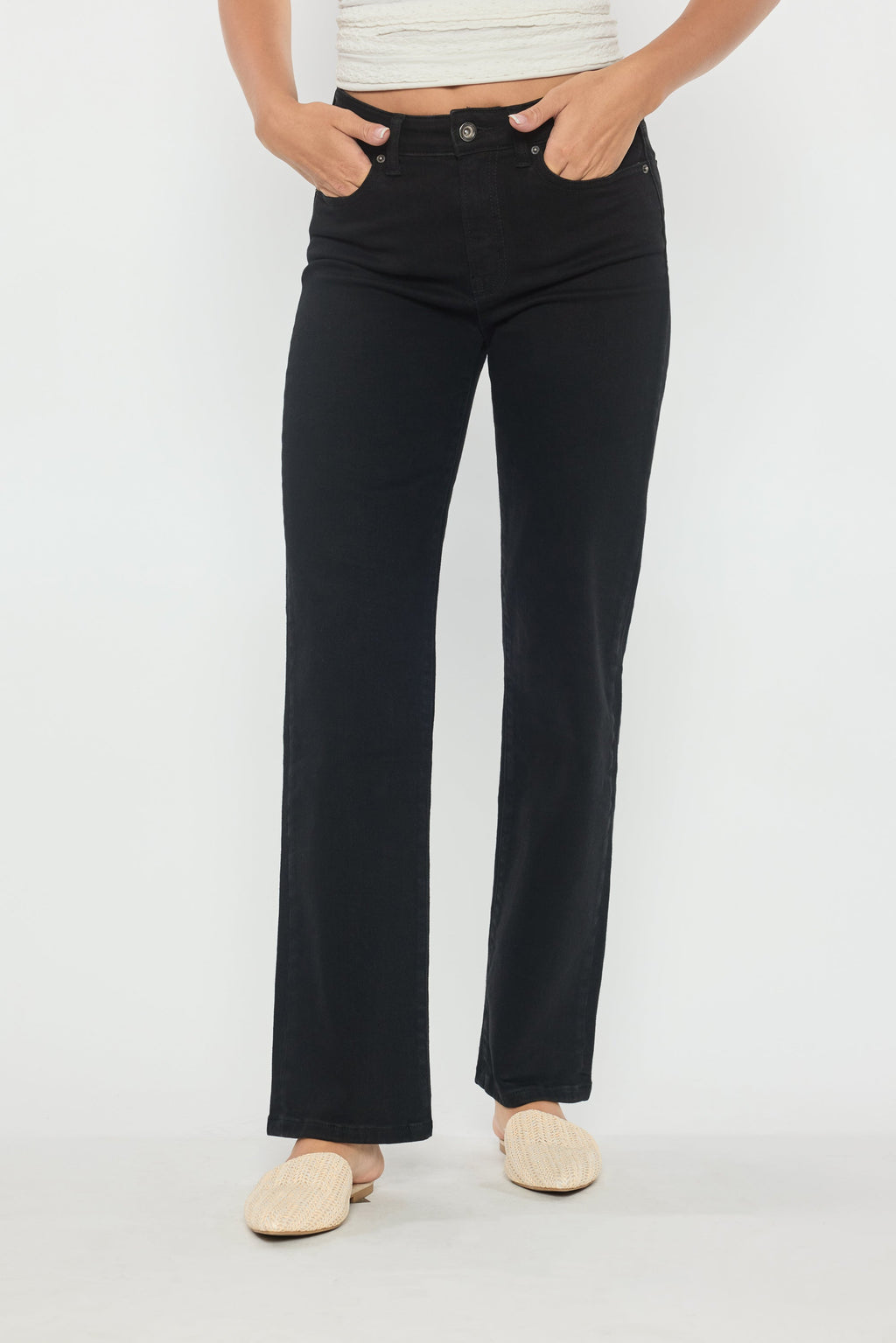 High Rise Classic Relaxed Straight Jeans