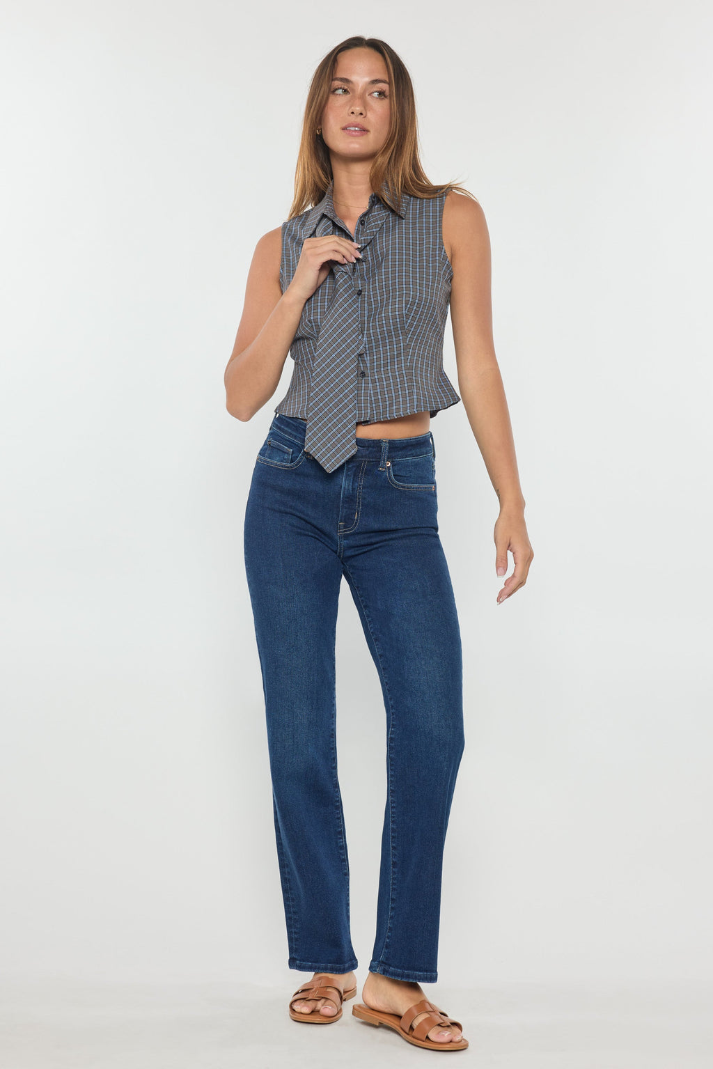 High Rise Classic Relaxed Straight Jeans