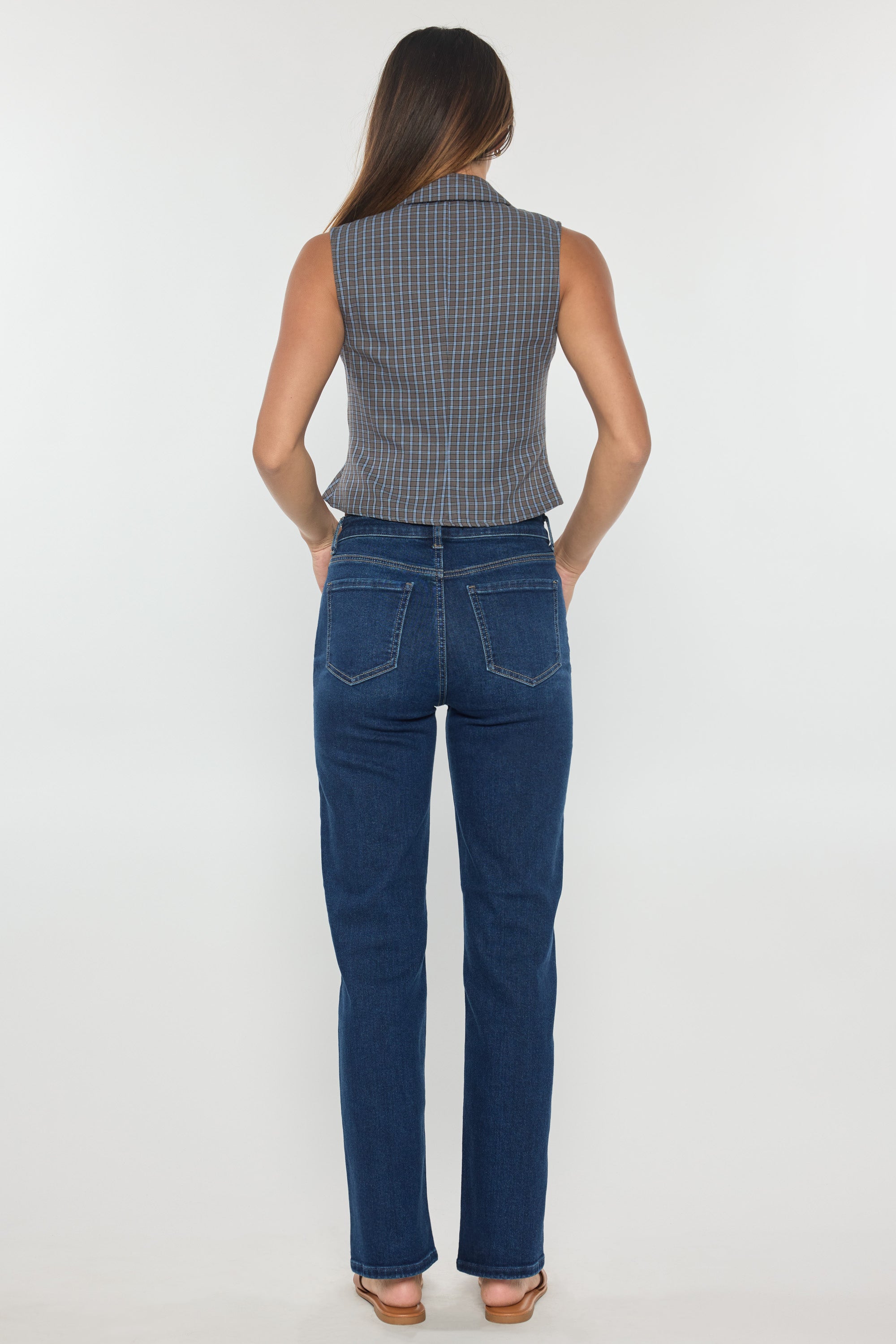 High Rise Classic Relaxed Straight Jeans
