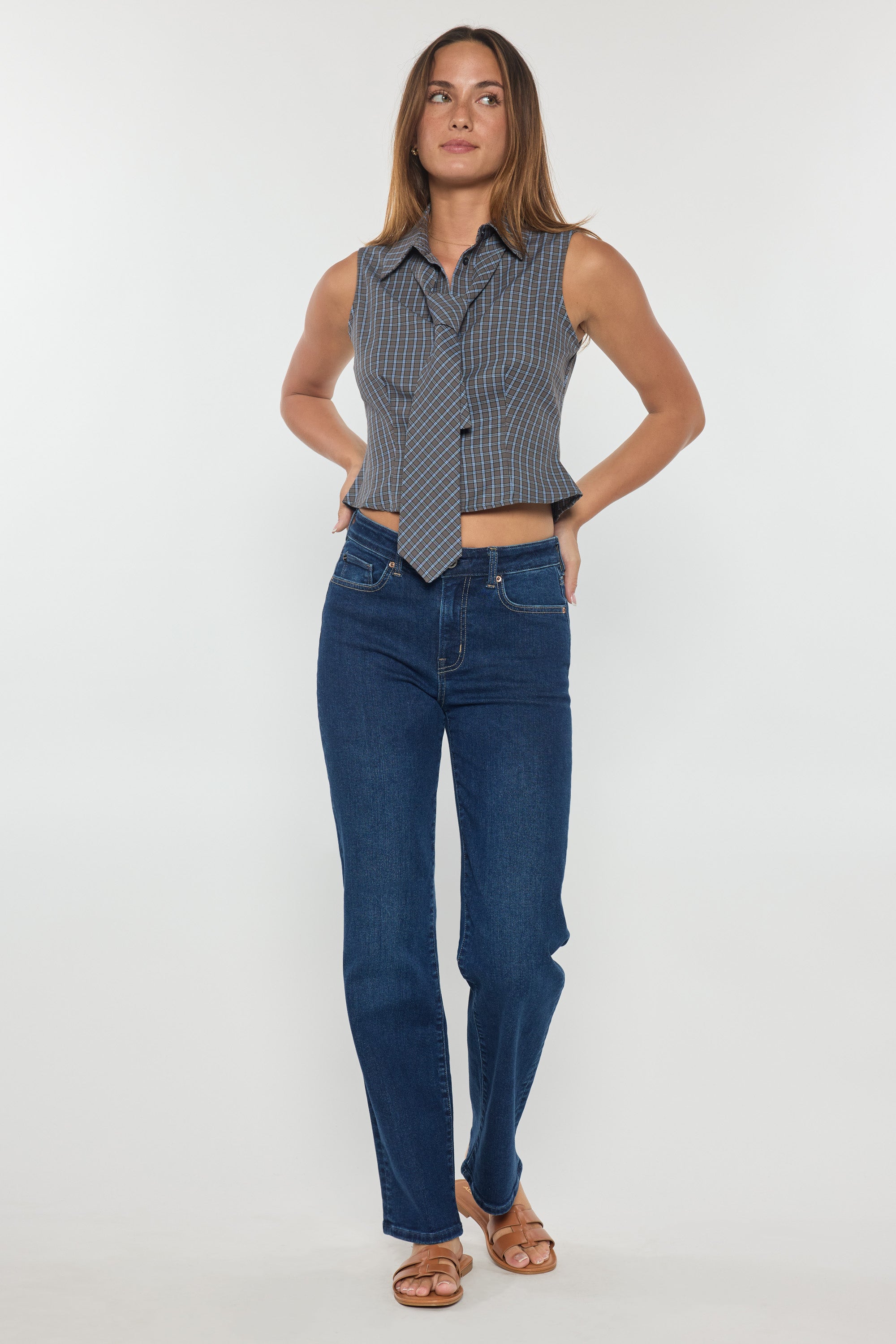 High Rise Classic Relaxed Straight Jeans