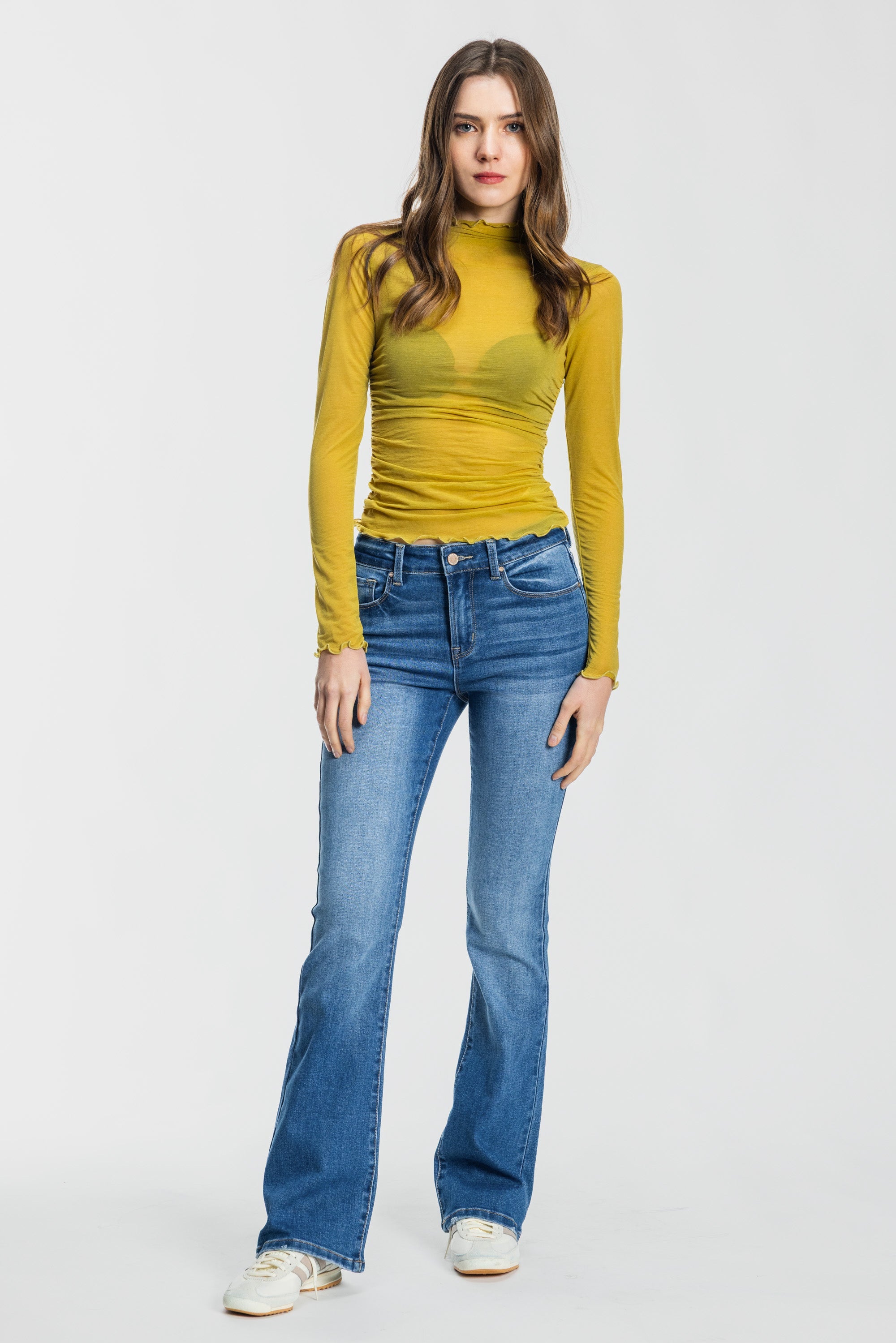 High Rise Bootcut Jeans